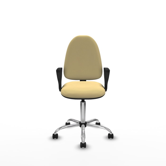 PIQUERAS Y CRESPO Silla de oficina Aýna color Crema con base cromada PIQUERAS Y CRESPO Silla de oficina Aýna color Crema con base cromada