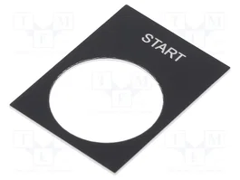 SCHNEIDER ELECTRIC Etiqueta START 30x40mm negra
