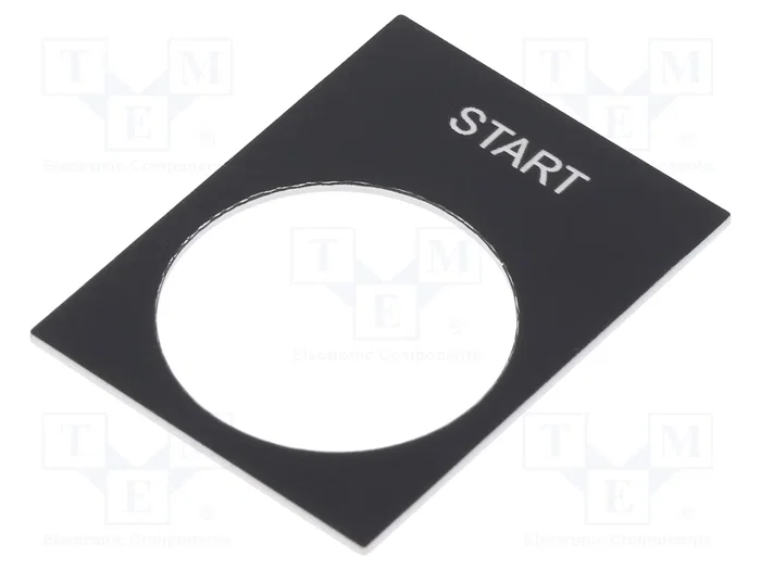 SCHNEIDER ELECTRIC Etiqueta START 30x40mm negra SCHNEIDER ELECTRIC Etiqueta START 30x40mm negra