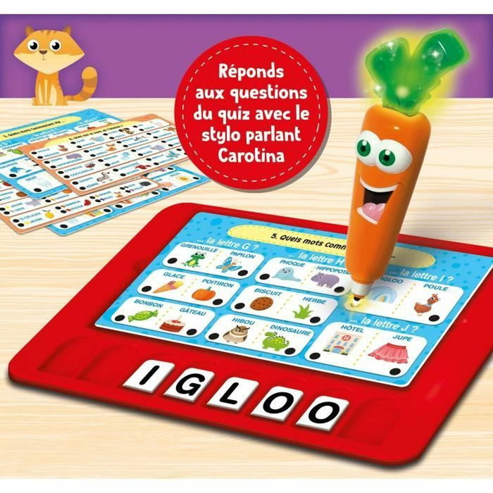 Lisciani Giochi Tableta de escritura Carotina luminosa y parlante
