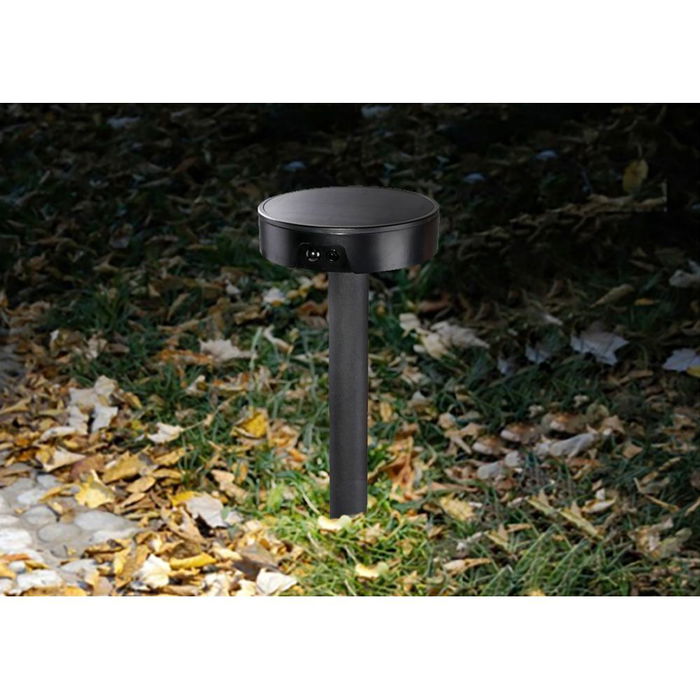Edm Aplique Solar Estaca 4W 500 Lm con Sensor de Presencia y 3 Colores de Luz (Cálida, Día, Fría) IP54 Edm Aplique Solar Estaca 4W 500 Lm con Sensor de Presencia y 3 Colores de Luz (Cálida, Día, Fría) IP54