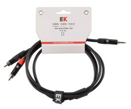 Cable Ek Mini Jack - Rca 1.5 Metros