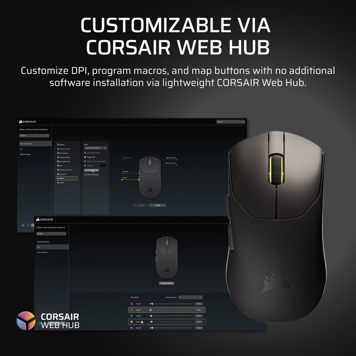 Corsair Sabre V2 Pro Ultralight Ratón Gaming Inalámbrico 33000 DPI Negro Corsair Sabre V2 Pro Ultralight Ratón Gaming Inalámbrico 33000 DPI Negro
