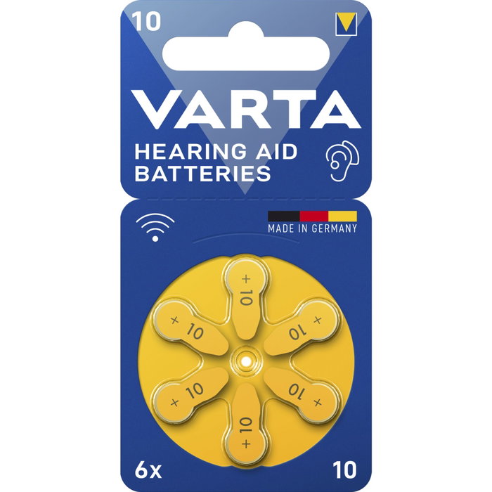 Varta Pila para audífonos 10 (blister de 6 unidades) Varta Pila para audífonos 10 (blister de 6 unidades)