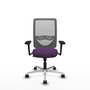 PIQUERAS Y CRESPO Silla de oficina Zulema con mecanismo Sincro, Morado y Gris