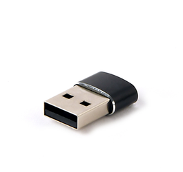 GEMBIRD A-USB2-AMCF-02 Adaptador USB A Macho a USB C Hembra Negro para Cargar o Sincronizar Datos