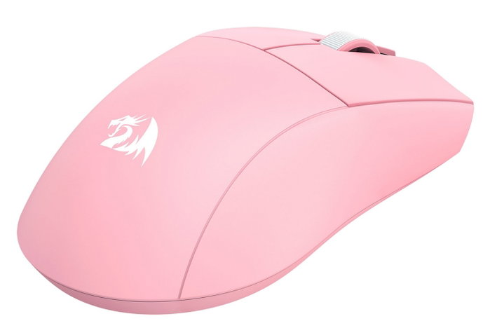 Redragon M916P-LIT-1K Ratón Láser Inalámbrico Gaming Color Rosa 8000 DPI USB-C Recargable