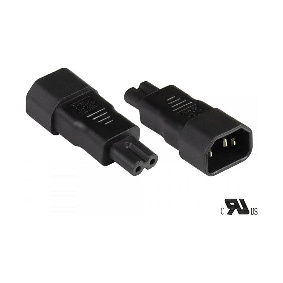GoodConnections Adaptador de corriente C14 a C7 PA-1470S Negro GoodConnections Adaptador de corriente C14 a C7 PA-1470S Negro