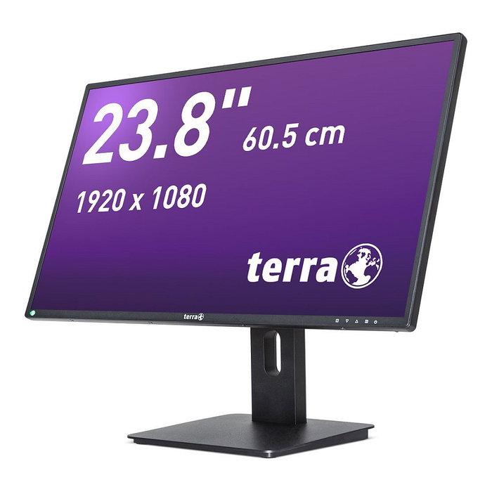TERRA 2456W PV V4 - Monitor LED IPS 23.8" Full HD (1920x1080), 75Hz, 5ms, USB-C, DisplayPort, HDMI, Negro