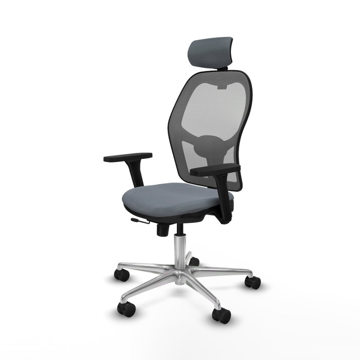 PIQUERAS Y CRESPO Silla de oficina Jorquera Gris con Mecanismo Sincro/Traslack