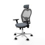 PIQUERAS Y CRESPO Silla de oficina Jorquera Gris con Mecanismo Sincro/Traslack