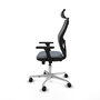 PIQUERAS Y CRESPO Silla de oficina Jorquera Gris con Mecanismo Sincro/Traslack