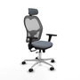 PIQUERAS Y CRESPO Silla de oficina Jorquera Gris con Mecanismo Sincro/Traslack