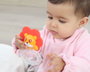 KioKids Mordedor Sonajero León +3 Meses para Bebé, Estimula Táctil, Visual y Auditivo