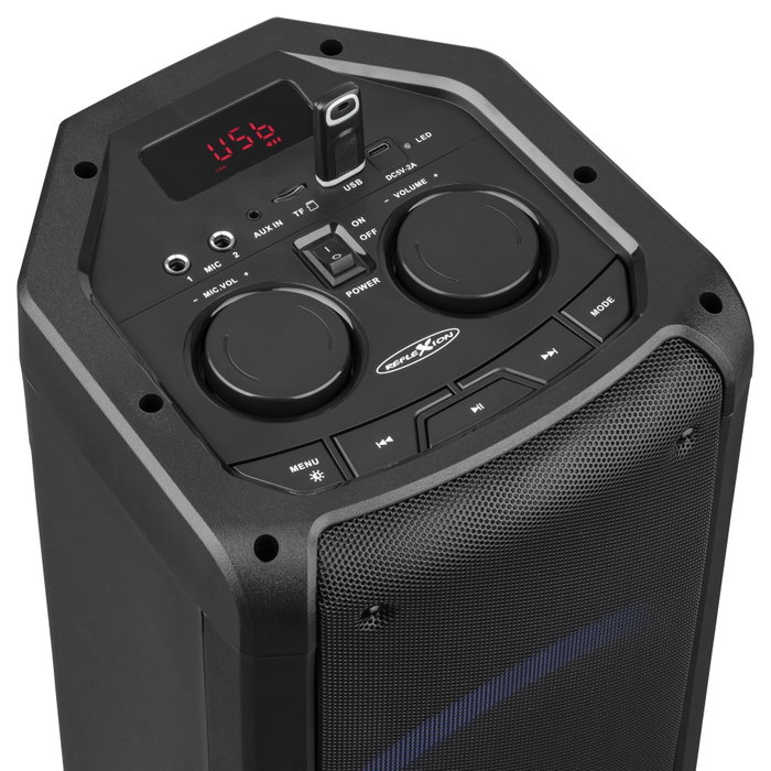 Reflexion PS09BT Altavoz portátil para fiestas 500 W Negro