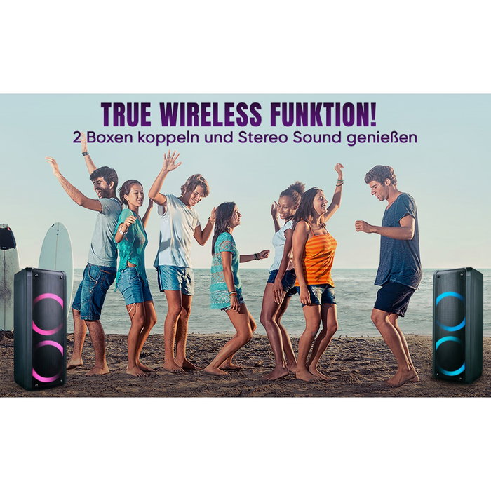 Reflexion PS09BT Altavoz portátil para fiestas 500 W Negro