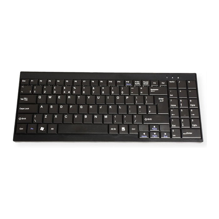 VALUE KVM Consola Rack 19 Pulgadas (48 cm) TFT 1366x768 USB VGA, Teclado Layout Suizo, Montaje 1U, Plug and Play, Negro, REF: 26.99.0132