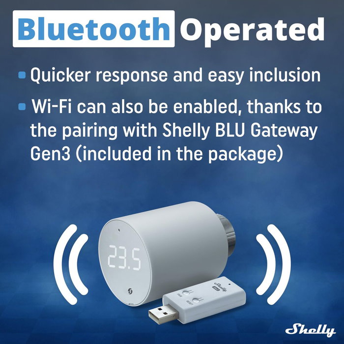 Shelly BLU TRV con Gateway Gen3