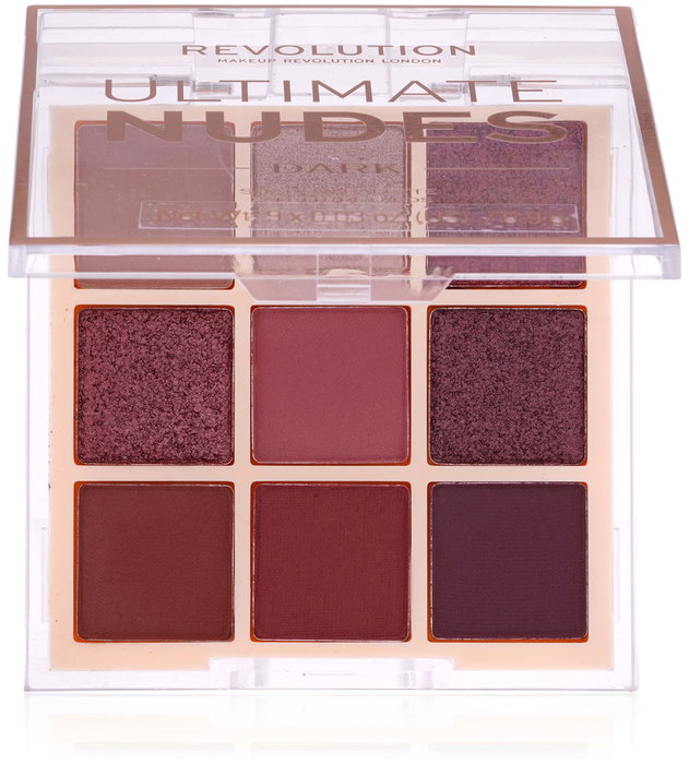 Ultimate Nudes, Paleta de sombras de ojos, Oscuro, 9 tonos, 8.1 g