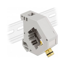 DeLOCK Adaptador de carril DIN con módulo Keystone y borne de conexión 87162