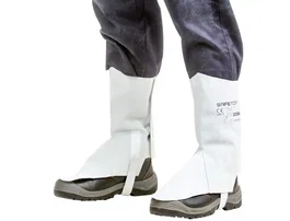 Safetop Polainas de cuero serie Standard color gris juego de 2 unidades protección para tibia y empeine