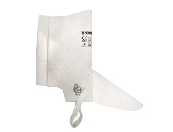 Safetop Polainas de cuero serie Standard color gris juego de 2 unidades protección para tibia y empeine