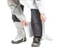 Safetop Polainas de cuero serie Standard color gris juego de 2 unidades protección para tibia y empeine