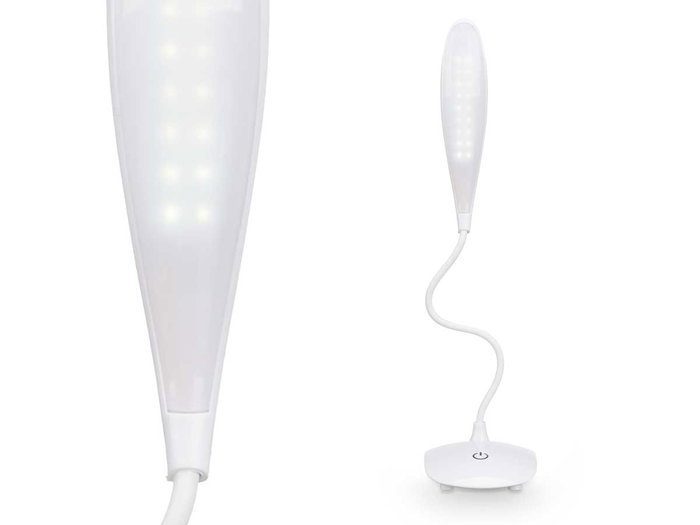 Pincello Flexo Led Alargado 10 cm x 25 cm x 24.5 cm Blanco (Set de 12)