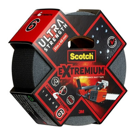Scotch Cinta Americana Extremium ULTRA DT17 Negra 48mm x 25m Alta Resistencia Resistente al Agua y UV Uso Profesional
