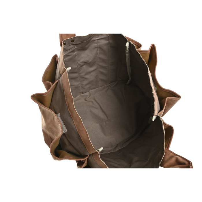DKD Home Decor Bolso de Algodón Canvas Verde para Herramientas 47x18x27 cm