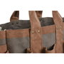 DKD Home Decor Bolso de Algodón Canvas Verde para Herramientas 47x18x27 cm
