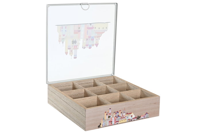 DKD Home Decor Caja de Infusiones Casitas Surtido de 2 Unidades