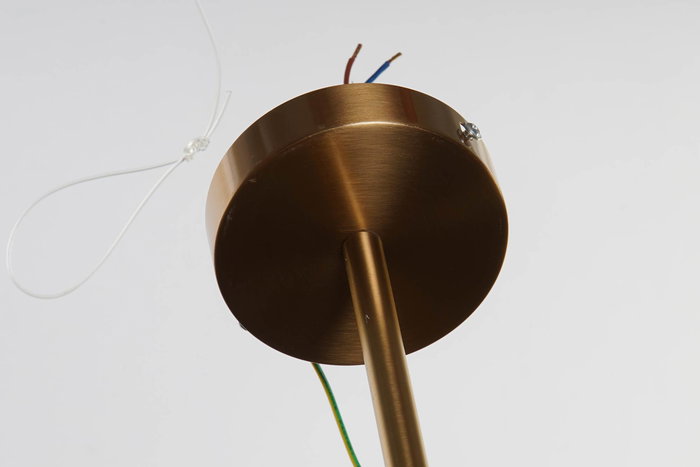 DKD Home Decor Lámpara Techo Dorado Blanco Metal Cristal 52 x 168 x 74 cm