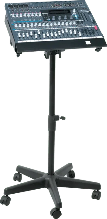 QUIKLOK Soporte Mixer De Pie Ajustable QNL - Con Ruedas, Altura 690-950mm, Plataforma 365-535x300-405mm, Carga Máx 36kg