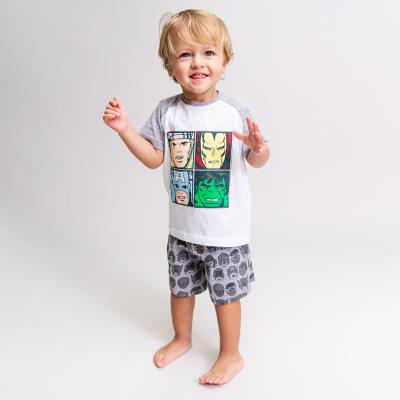Pijama Corto Marvel Gris 36 Meses