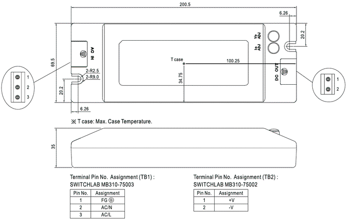 MEAN WELL PLC-100-27 Alimentador LED de 95,85W 27VDC 3,55A MEAN WELL PLC-100-27 Alimentador LED de 95,85W 27VDC 3,55A