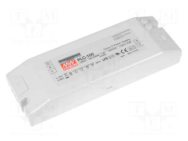 MEAN WELL PLC-100-27 Alimentador LED de 95,85W 27VDC 3,55A MEAN WELL PLC-100-27 Alimentador LED de 95,85W 27VDC 3,55A