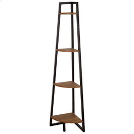 Max Home Estantería Esquina 4 Baldas 30x30xH135 cm Hierro y Madera MDF