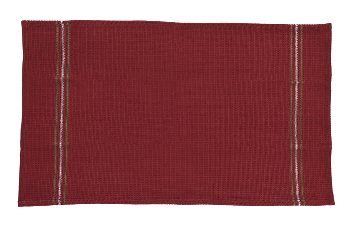 DKD Home Decor Paño Navidad Alpina Verde Rojo Algodón 0.2 x 40 x 60 cm Set 3 Piezas