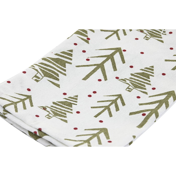 DKD Home Decor Set de 3 Paños de Algodón Árboles Verde, Rojo y Beige DKD Home Decor Set de 3 Paños de Algodón Árboles Verde, Rojo y Beige