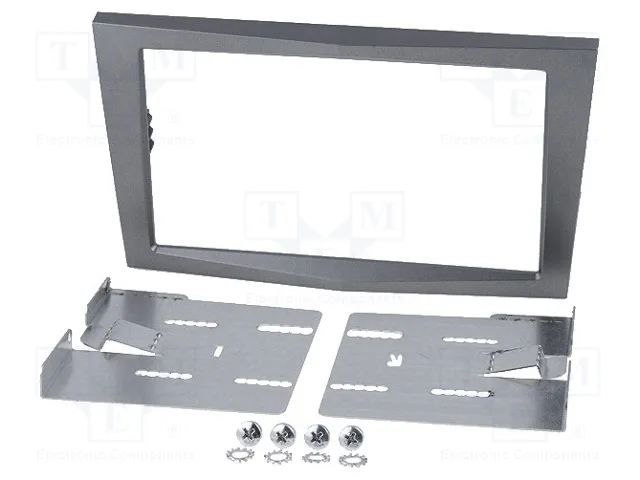 PER.PIC. Bastidor de montaje de radio 2 DIN para Opel, gris oscuro PER.PIC. Bastidor de montaje de radio 2 DIN para Opel, gris oscuro
