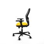 PIQUERAS Y CRESPO Silla de oficina Jorquera con mecanismo Sincro/Traslack, Amarillo y Negro