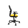 PIQUERAS Y CRESPO Silla de oficina Jorquera con mecanismo Sincro/Traslack, Amarillo y Negro