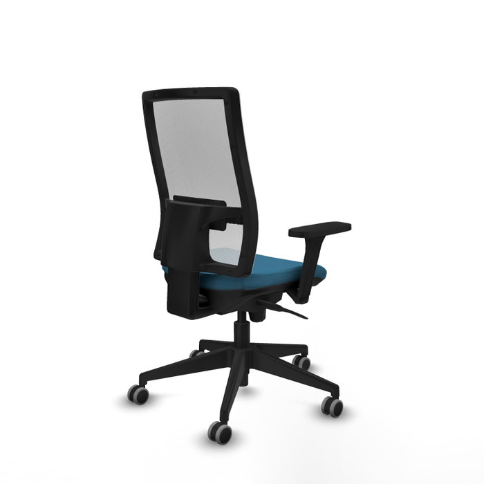 PIQUERAS Y CRESPO Silla de oficina Horna con mecanismo Sincro, Verde petróleo y Blanco PIQUERAS Y CRESPO Silla de oficina Horna con mecanismo Sincro, Verde petróleo y Blanco