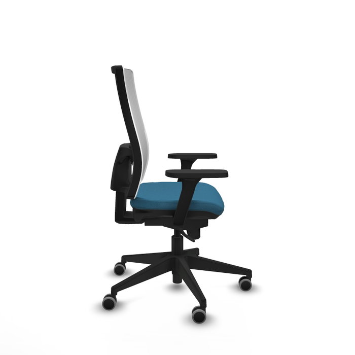 PIQUERAS Y CRESPO Silla de oficina Horna con mecanismo Sincro, Verde petróleo y Blanco PIQUERAS Y CRESPO Silla de oficina Horna con mecanismo Sincro, Verde petróleo y Blanco