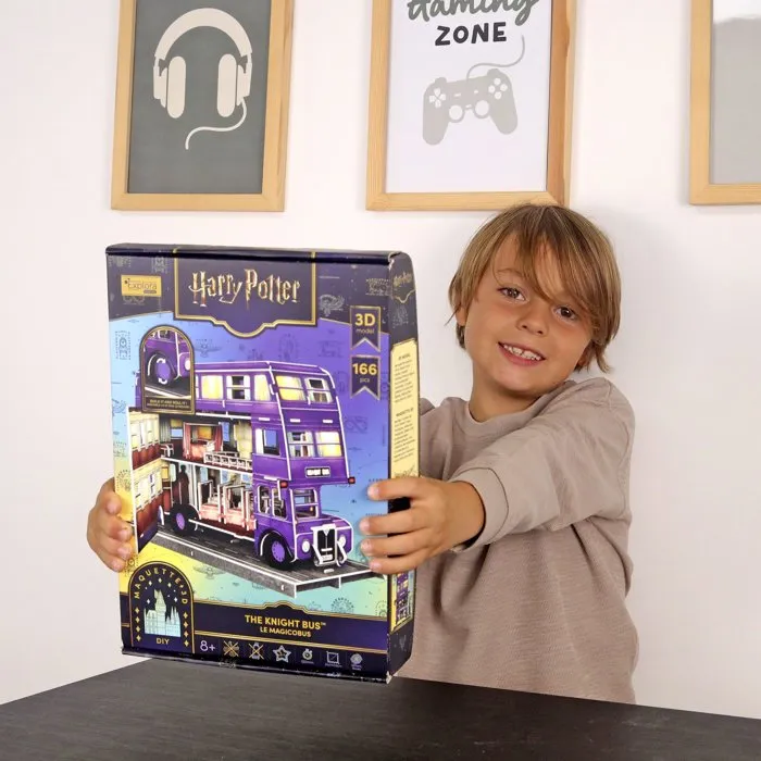 Explora Rompecabezas 3D Harry Potter - Autobús Noctámbulo 87 Piezas - Para Mayores de 8 Años - 540310