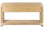 DKD Home Decor Consola Tropical Bambú y Ratán Natural 52 x 75 x 140 cm 3 Cajones