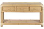 DKD Home Decor Consola Tropical Bambú y Ratán Natural 52 x 75 x 140 cm 3 Cajones