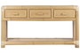 DKD Home Decor Consola Tropical Bambú y Ratán Natural 52 x 75 x 140 cm 3 Cajones