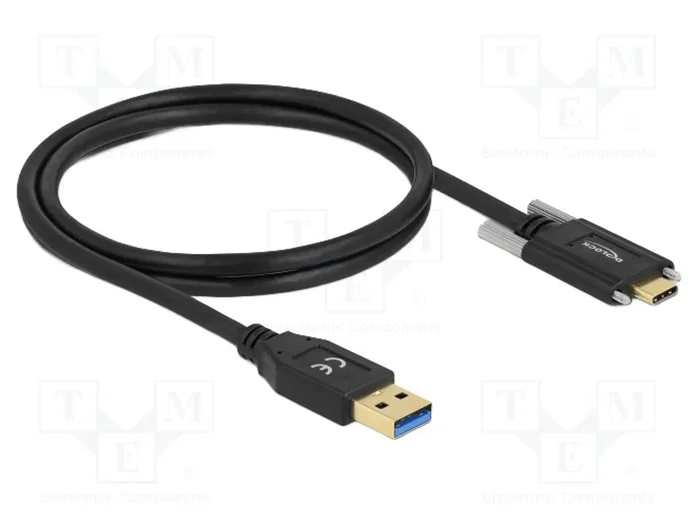 DeLOCK Cable USB 3.2 Gen 2 USB Tipo-A a USB Tipo-C con Tornillos 1 m